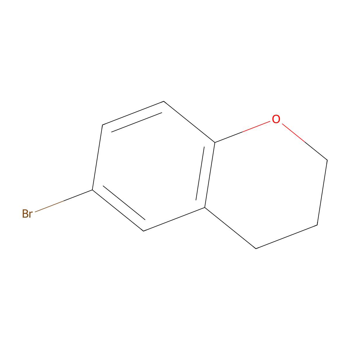 6-Bromochroman molecular structure, CAS 3875-78-3