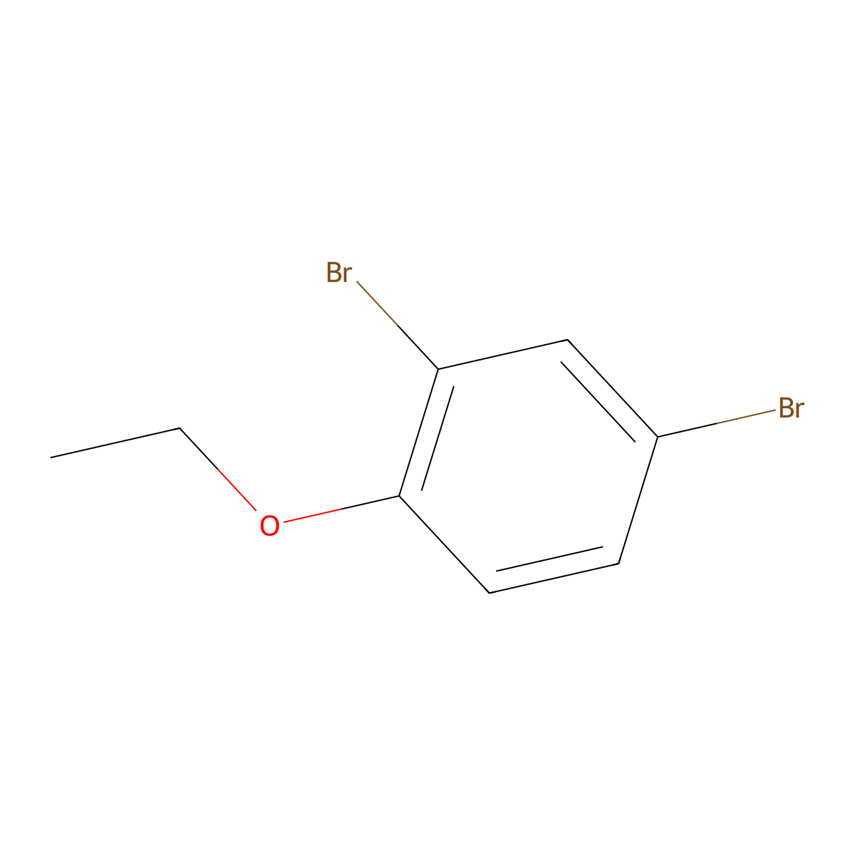 2,4-Dibromo-1-ethoxybenzene molecular structure, CAS 38751-57-4