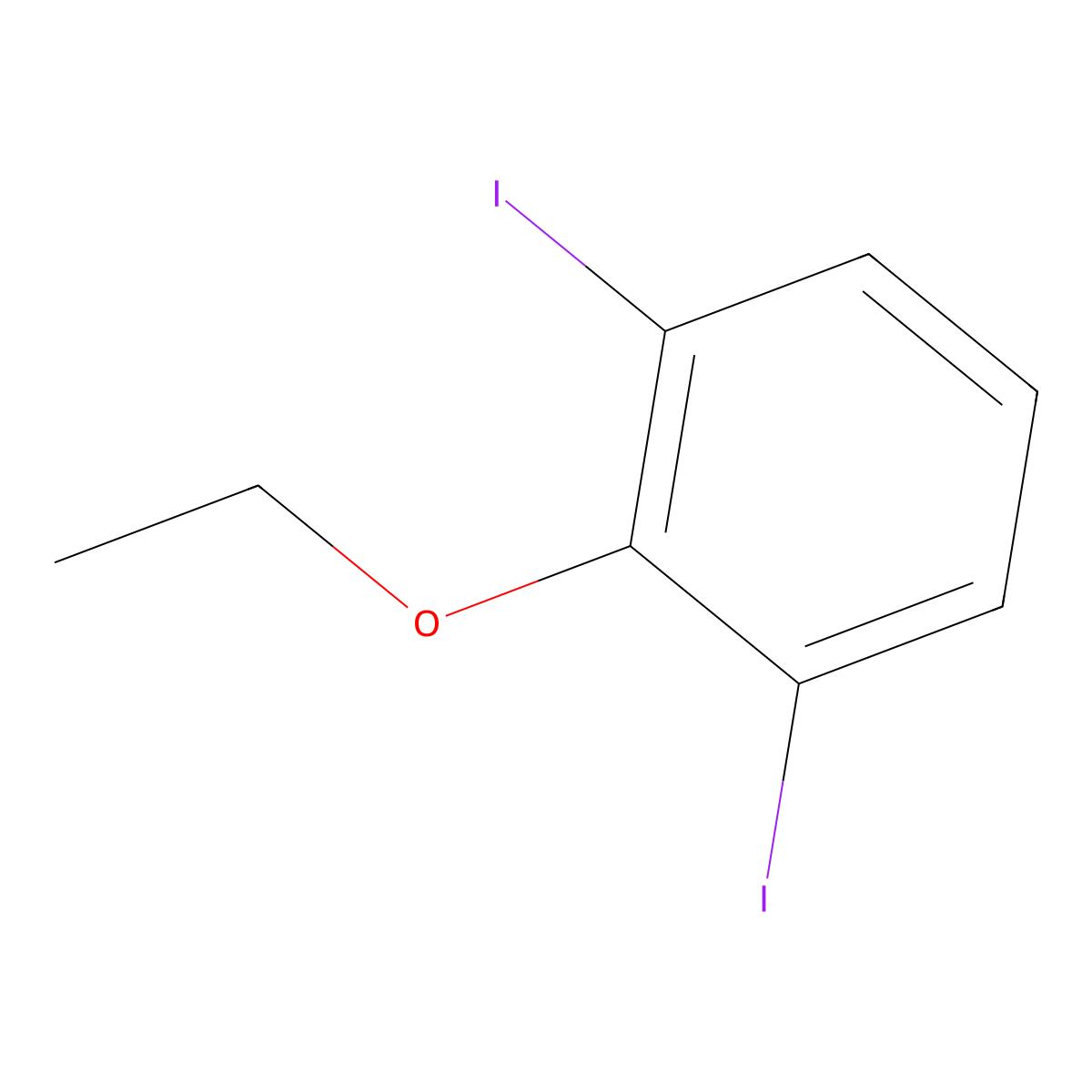 2-Ethoxy-1,3-diiodobenzene molecular structure, CAS 38751-61-0