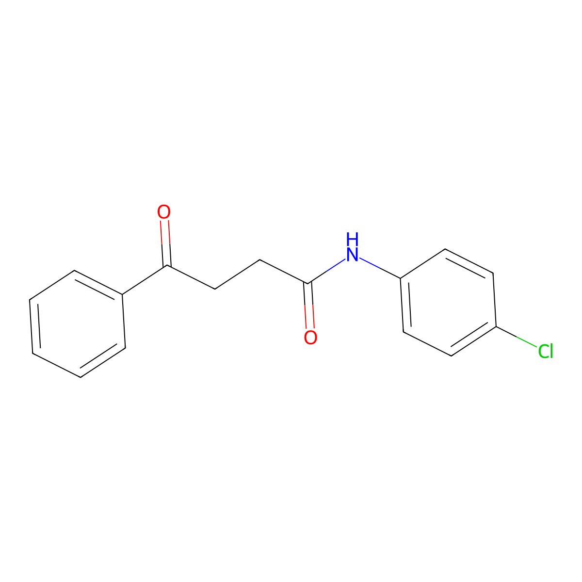 N-(4-chlorophenyl)-4-oxo-4-phenylbutanamide molecular structure, CAS 38752-55-5