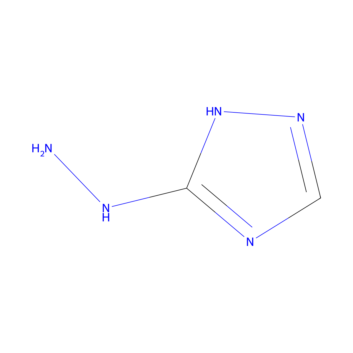 3-hydrazinyl-4H-1,2,4-triazole molecular structure, CAS 38767-33-8