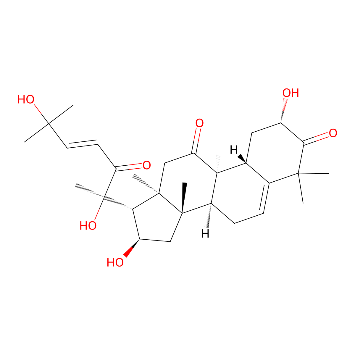 Cucurbitacin D molecular structure, CAS 3877-86-9