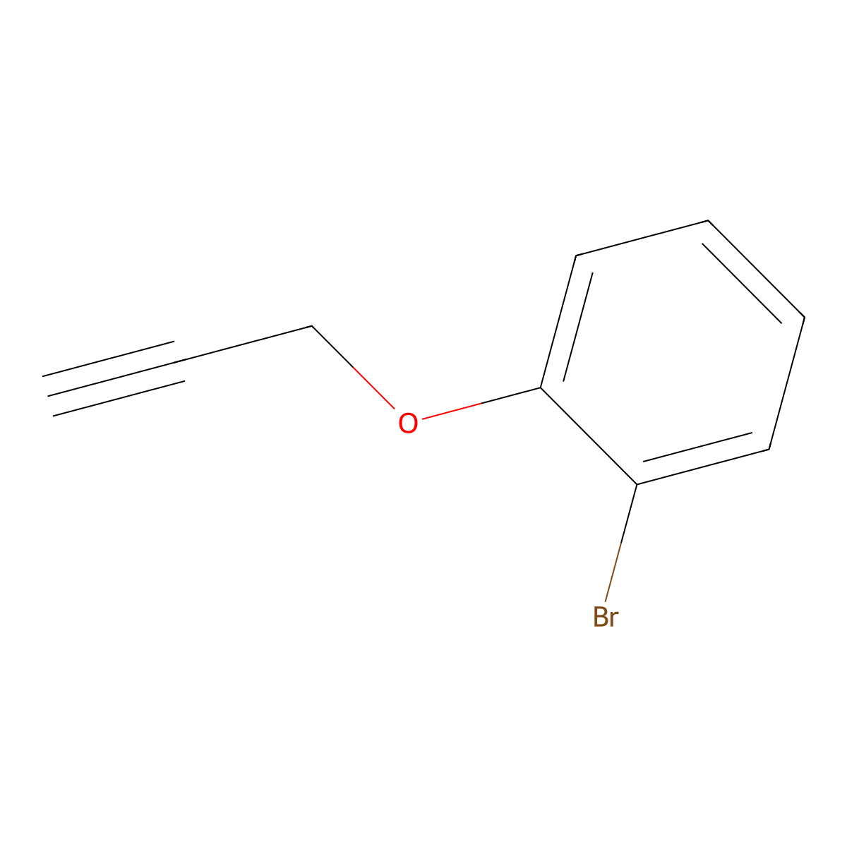 2-Bromophenyl propargyl ether molecular structure, CAS 38770-76-2