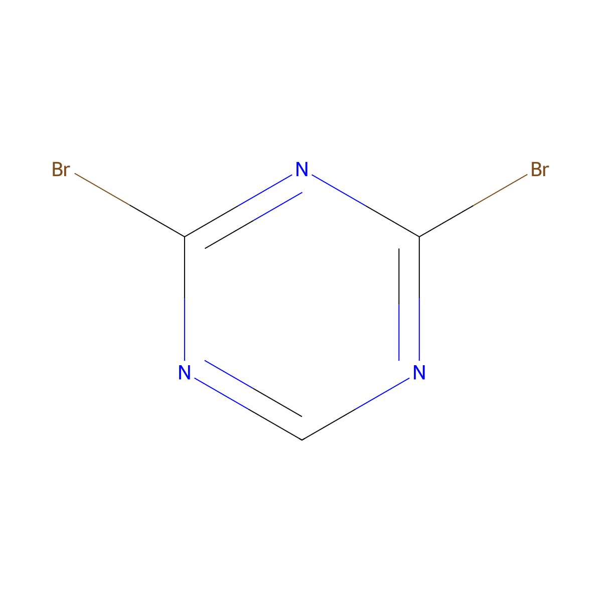 2,4-Dibromo-1,3,5-triazine molecular structure, CAS 38771-76-5