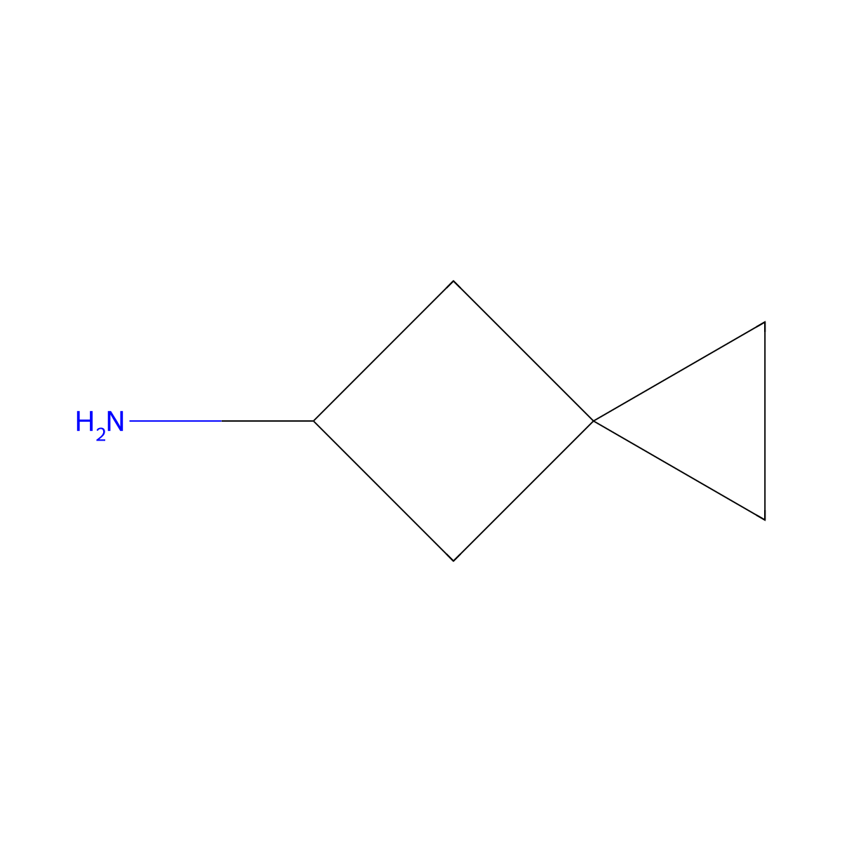 Spiro[2.3]hexan-5-amine molecular structure, CAS 38772-81-5