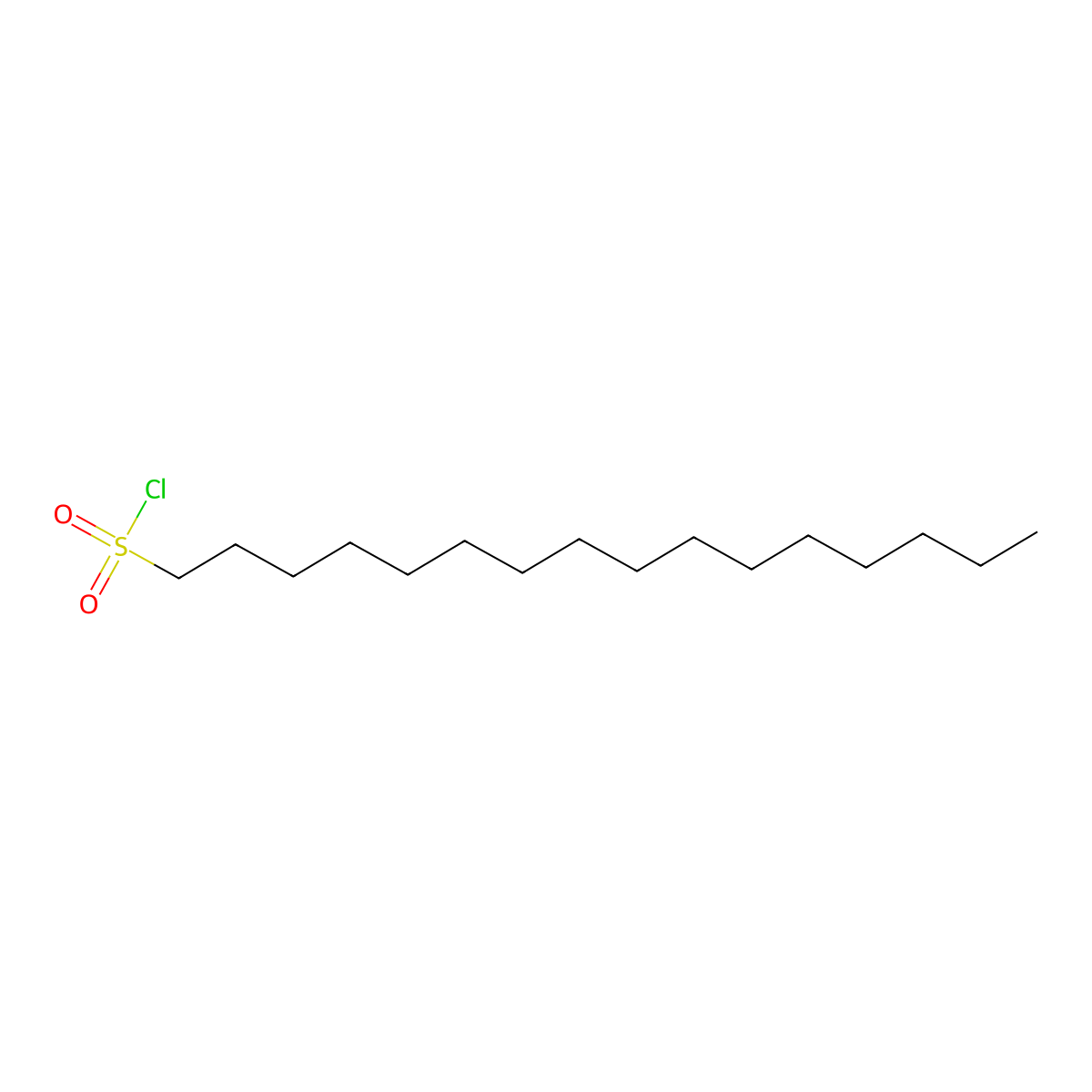 1-Hexadecanesulfonyl chloride molecular structure, CAS 38775-38-1