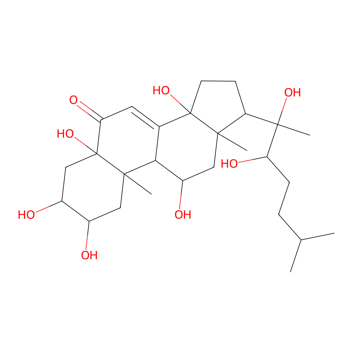 Muristerone A molecular structure, CAS 38778-30-2