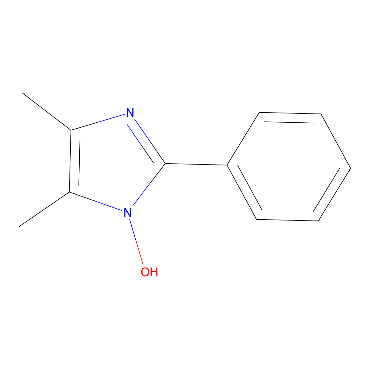 4,5-Dimethyl-2-phenyl-1H-imidazol-1-OL molecular structure, CAS 38779-78-1