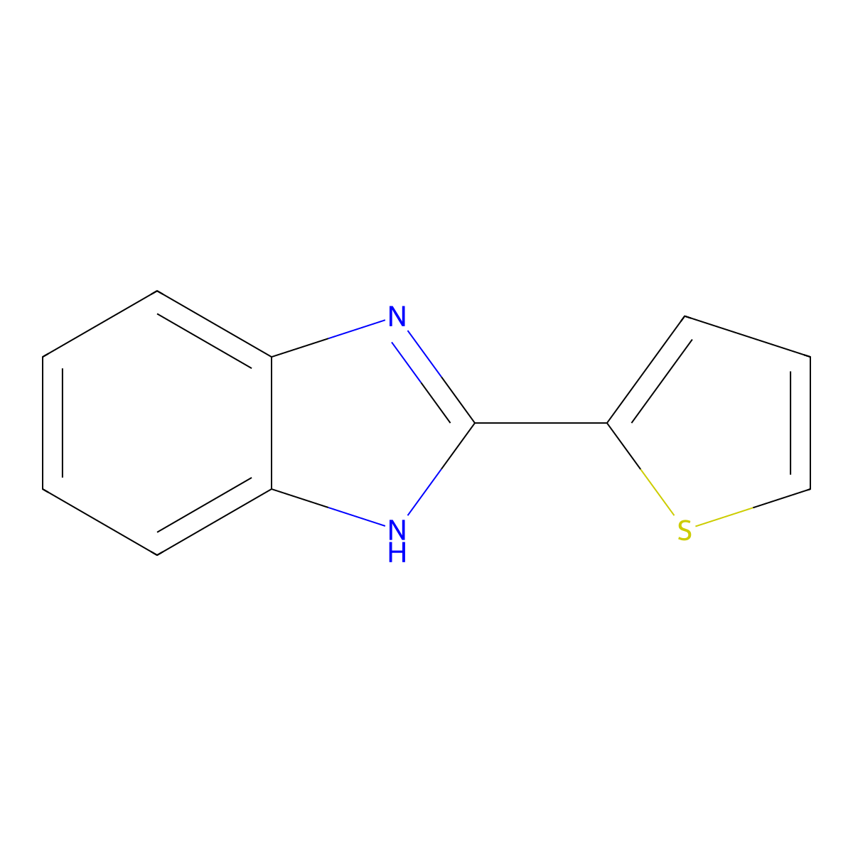2-(2-thienyl)-1H-benzimidazole molecular structure, CAS 3878-18-0
