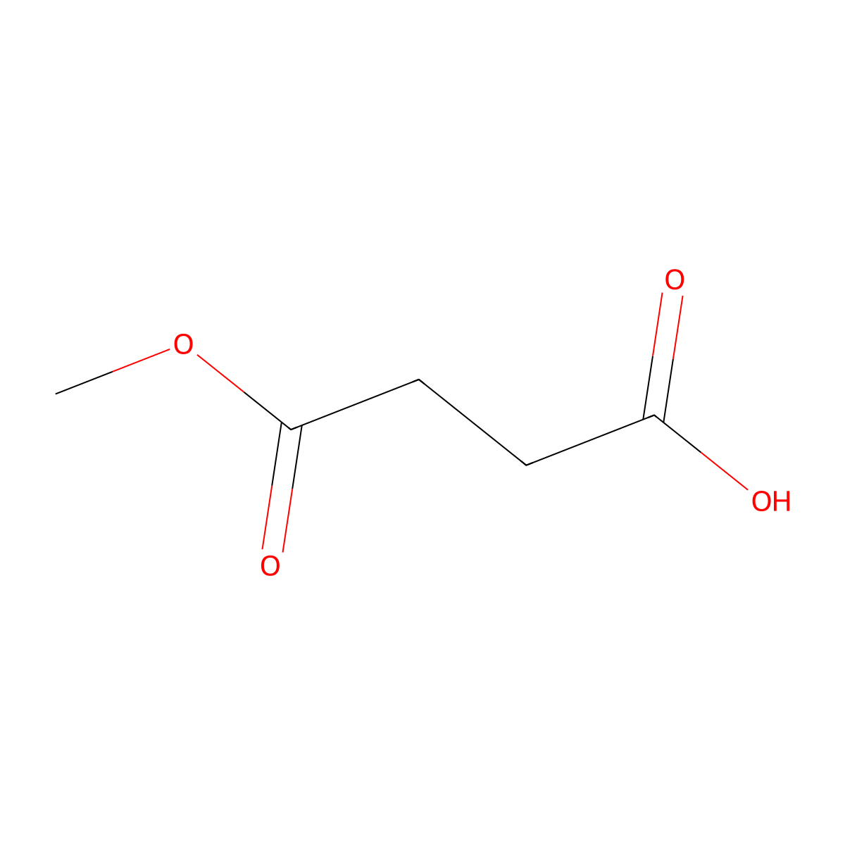 monoMethyl succinate molecular structure, CAS 3878-55-5