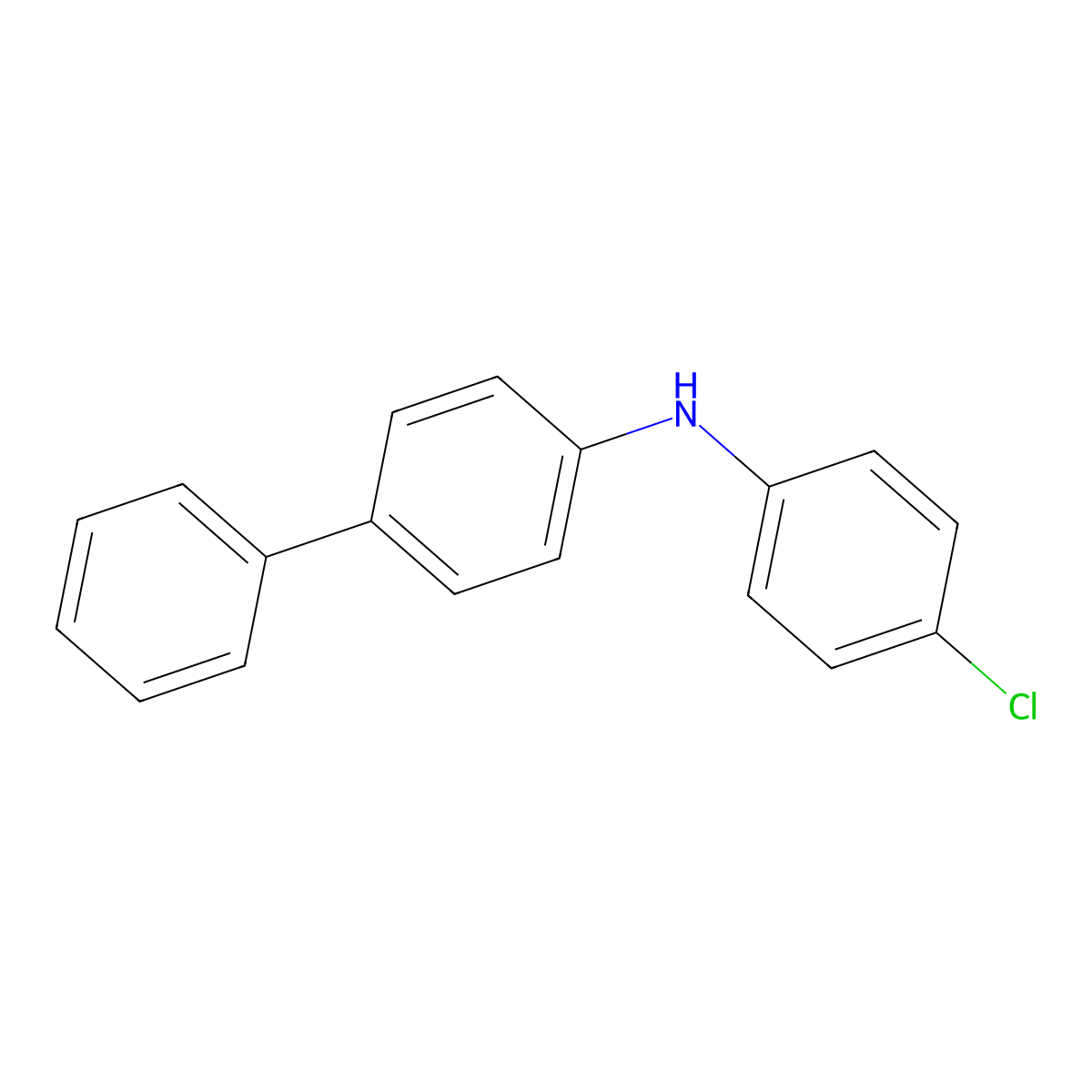 N-(4-Chlorophenyl)[1,1'-biphenyl]-4-amine molecular structure, CAS 387819-81-0