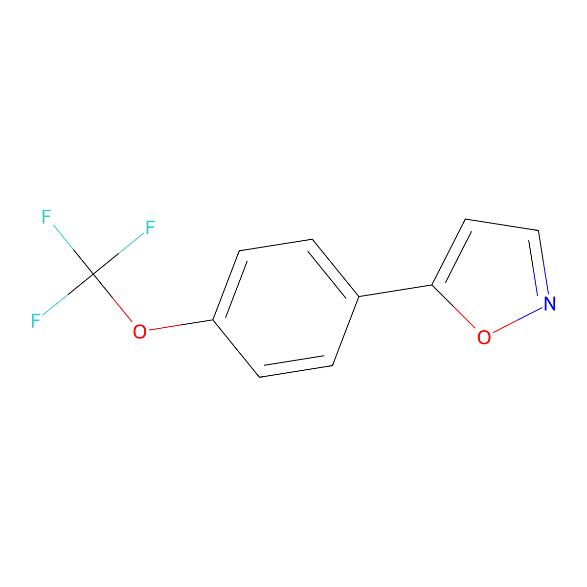 5-[4-(Trifluoromethoxy)phenyl]isoxazole molecular structure, CAS 387824-49-9