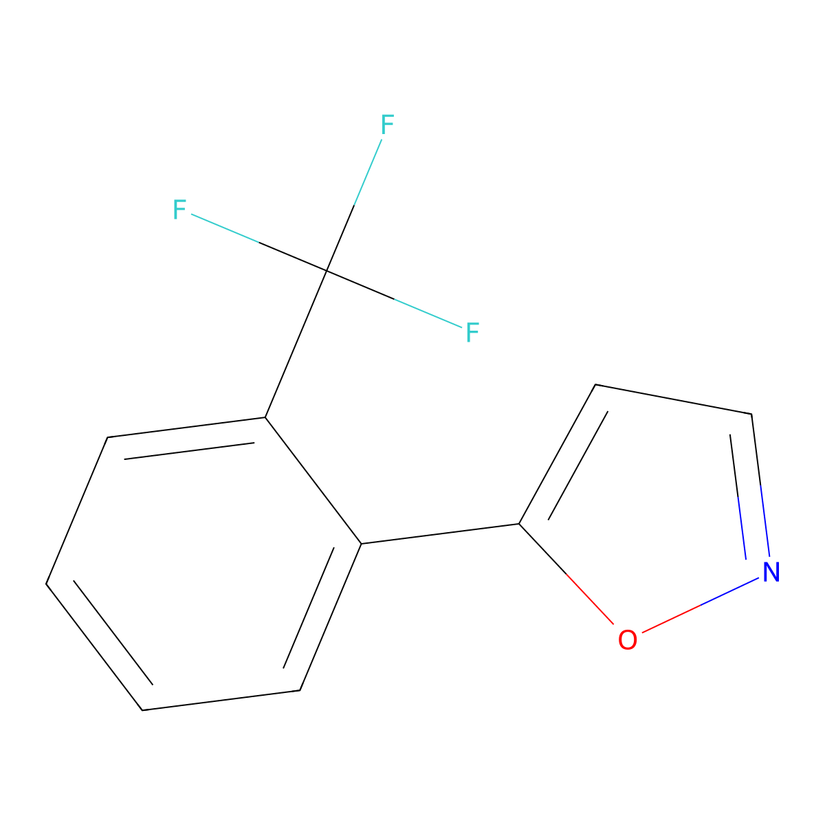 5-[2-(Trifluoromethyl)phenyl]isoxazole molecular structure, CAS 387824-51-3