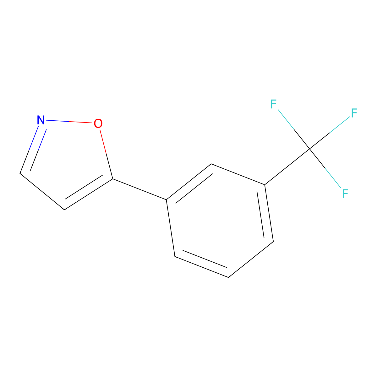 5-[3-(Trifluoromethyl)phenyl]isoxazole molecular structure, CAS 387824-53-5