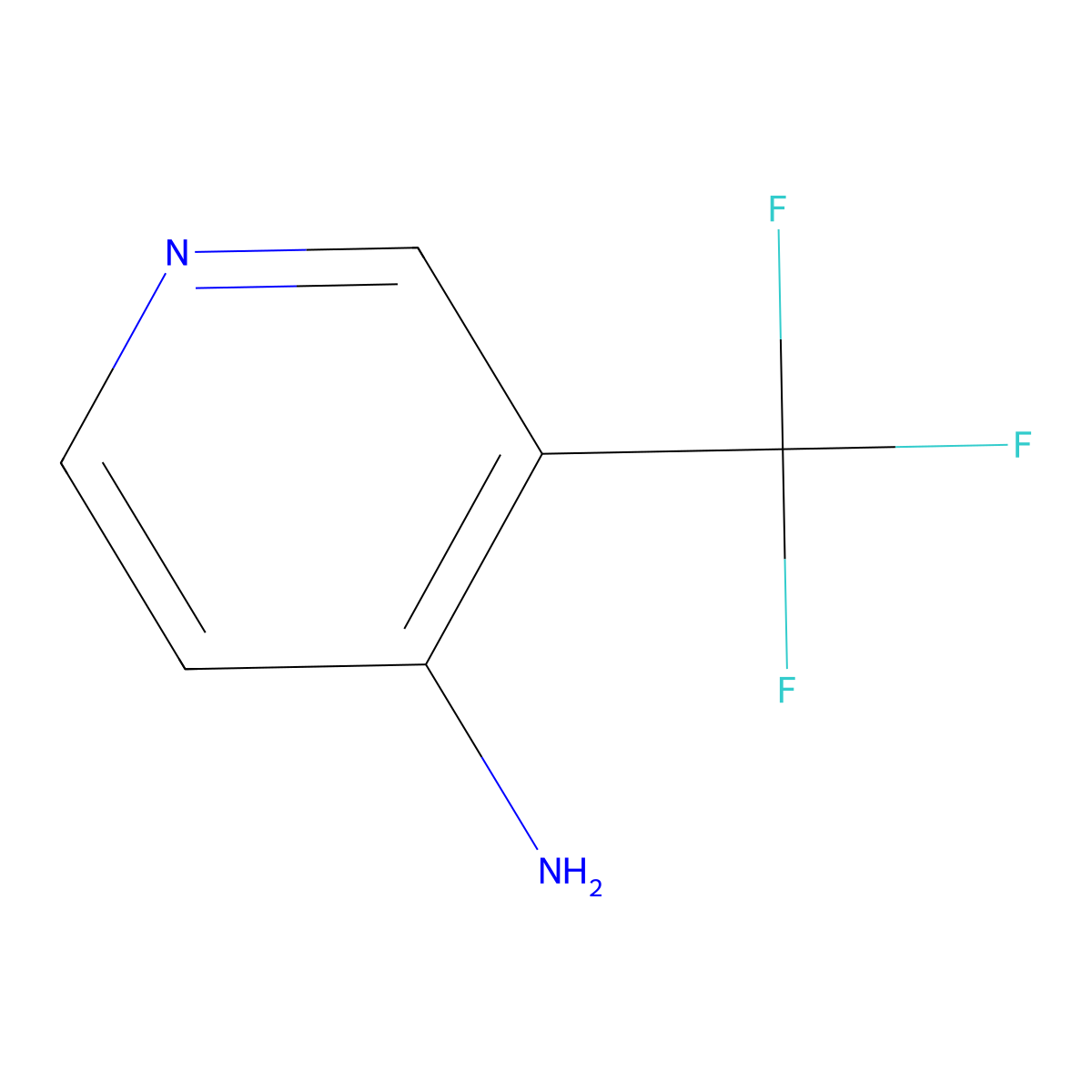 4-Amino-3-(trifluoromethyl)pyridine molecular structure, CAS 387824-61-5