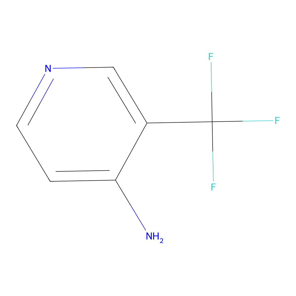 4-Amino-3-(trifluoromethyl)pyridine molecular structure, CAS 387824-61-5