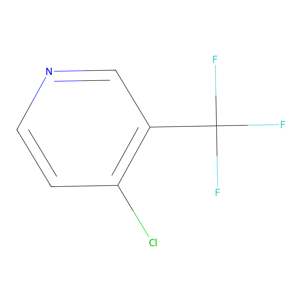 4-Chloro-3-(trifluoromethyl)pyridine molecular structure, CAS 387824-63-7