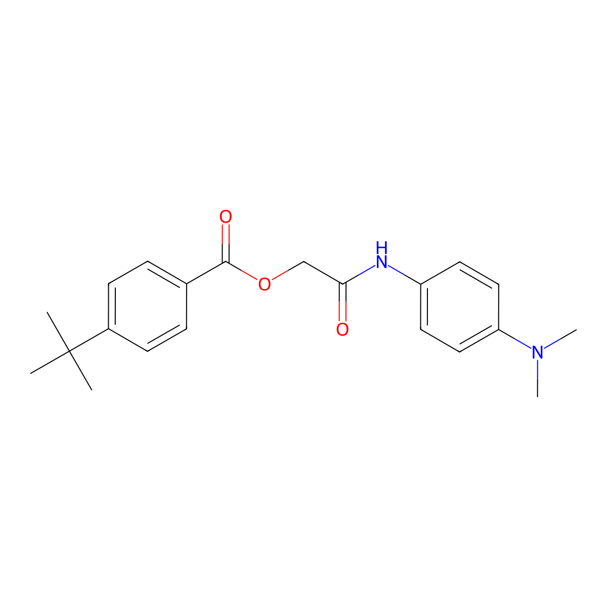 [2-[4-(Dimethylamino)anilino]-2-oxoethyl] 4-tert-butylbenzoate molecular structure, CAS 387841-41-0