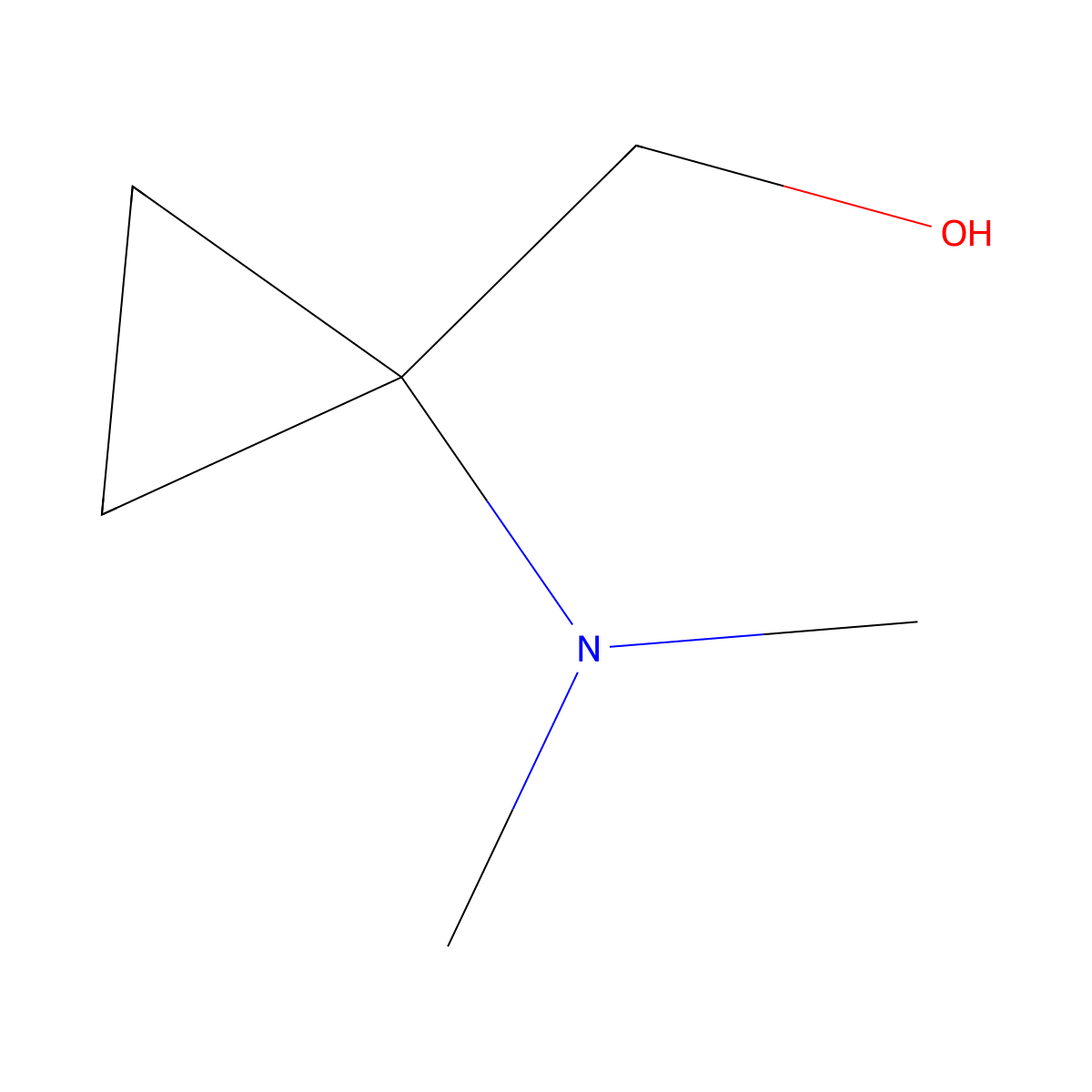 [1-(Dimethylamino)cyclopropyl]methanol molecular structure, CAS 387845-10-5