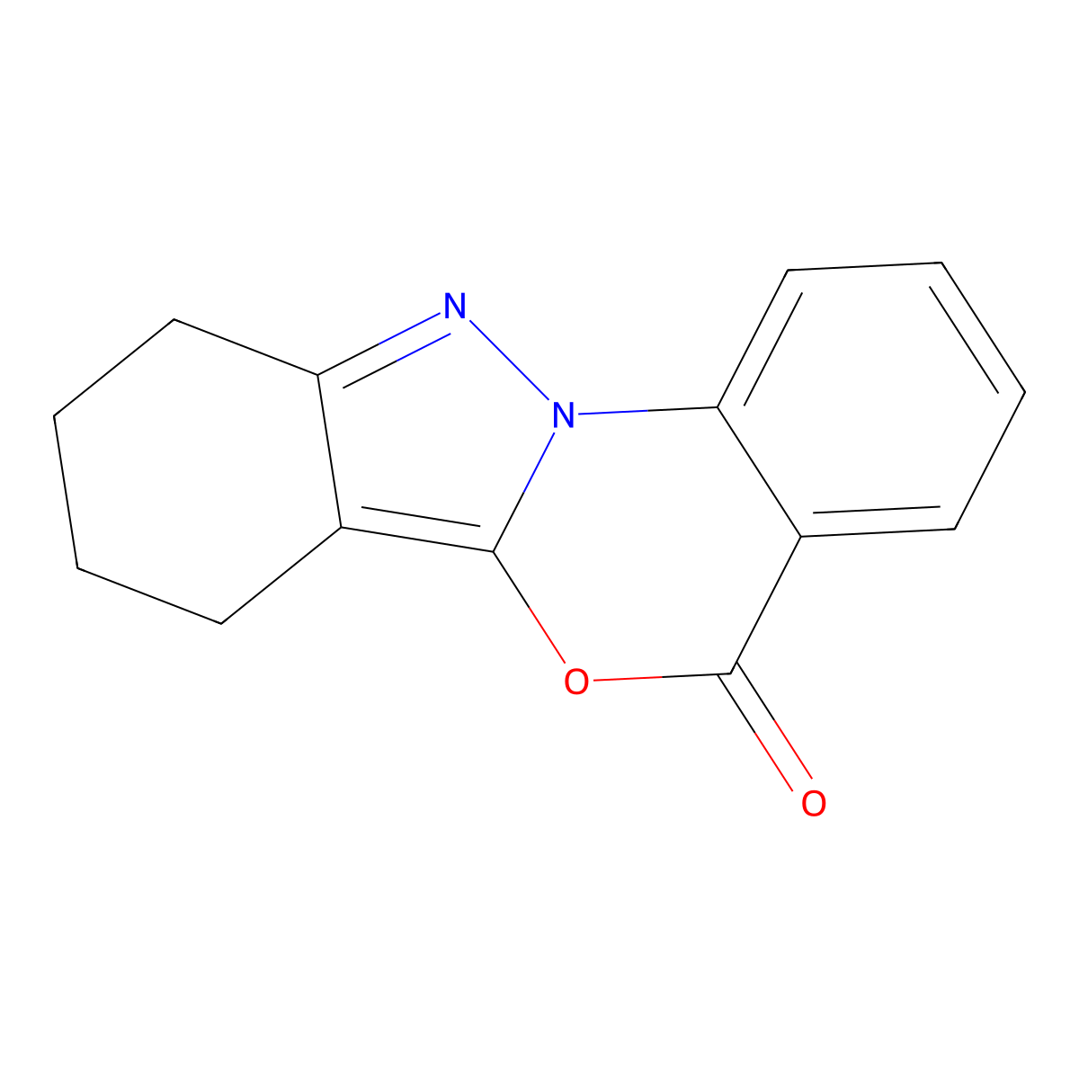 7,8,9,10-Tetrahydroindazolo[2,3-a][3,1]benzoxazin-5-one molecular structure, CAS 38786-42-4