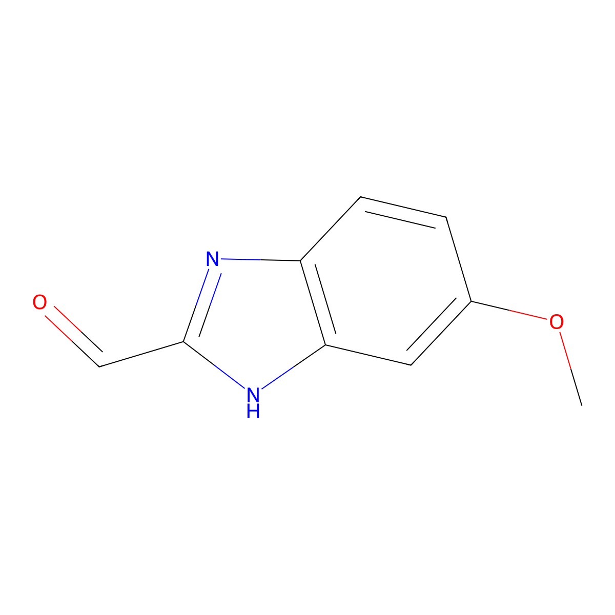 5-Methoxy-1H-benzo[D]imidazole-2-carbaldehyde molecular structure, CAS 38786-60-6