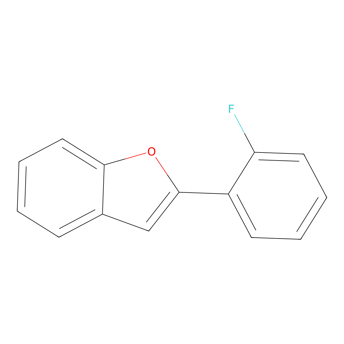 2-(2-Fluorophenyl)benzofuran molecular structure, CAS 387860-49-3
