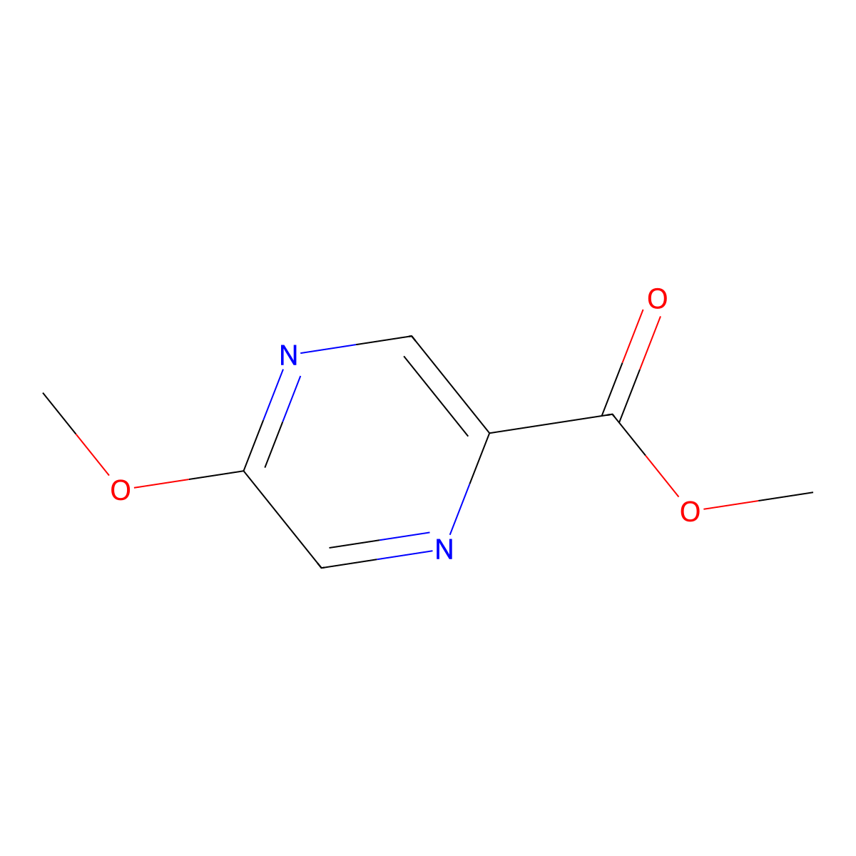 Methyl 5-methoxypyrazine-2-carboxylate molecular structure, CAS 38789-75-2