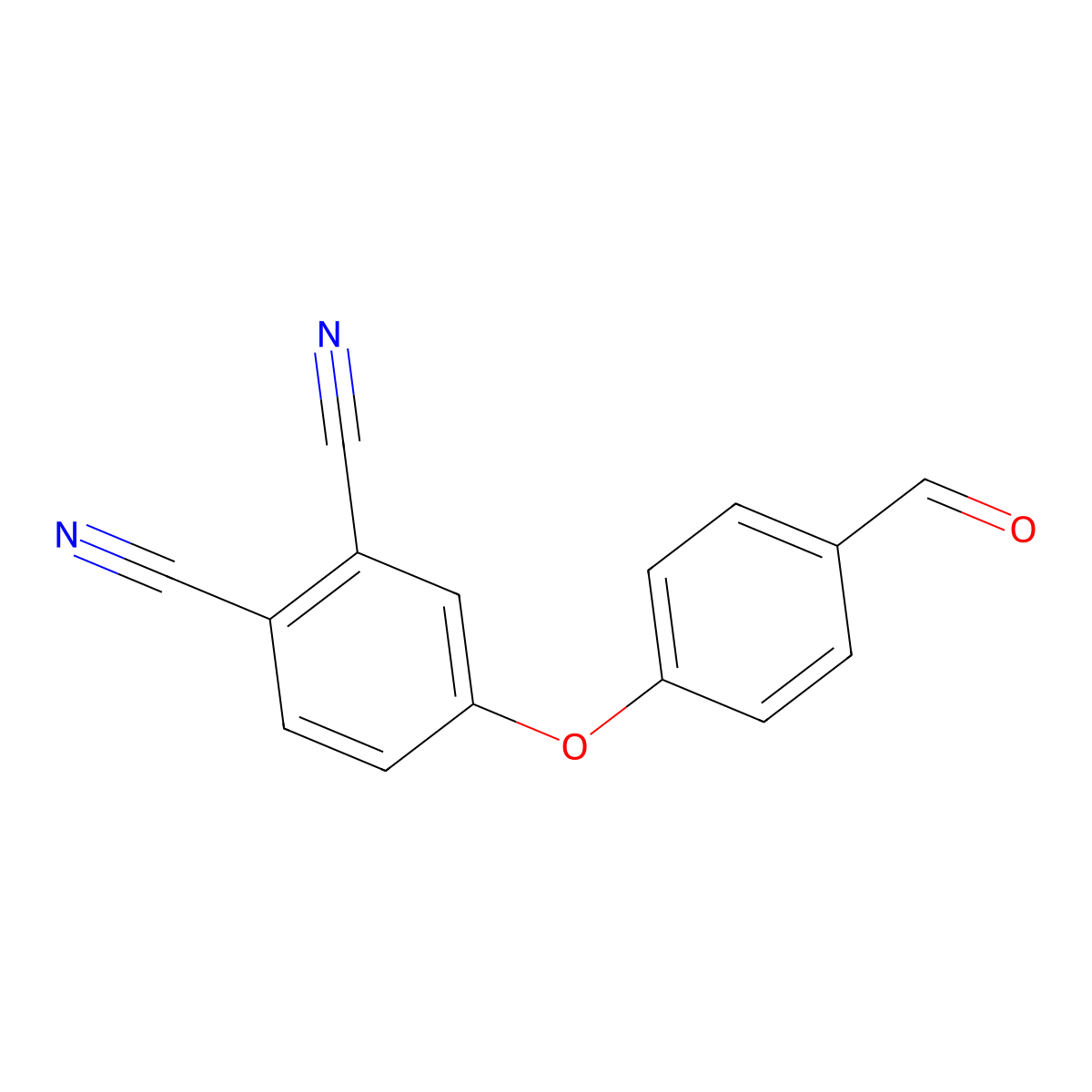 4-(4-Formylphenoxy)phthalonitrile molecular structure, CAS 38791-59-2