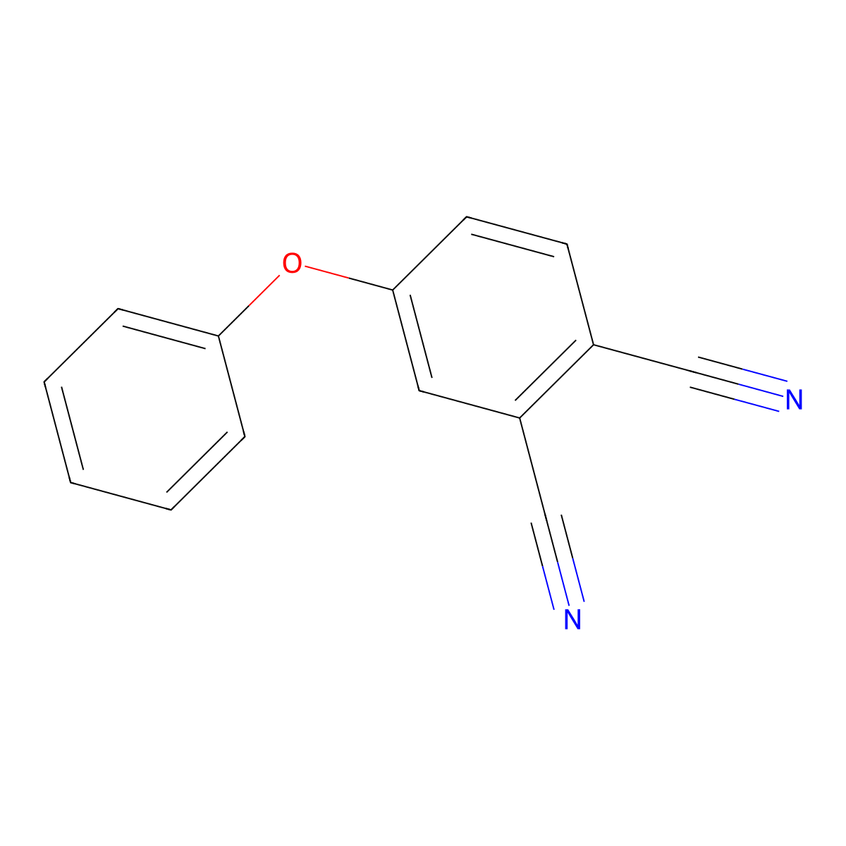 4-Phenoxyphthalonitrile molecular structure, CAS 38791-62-7