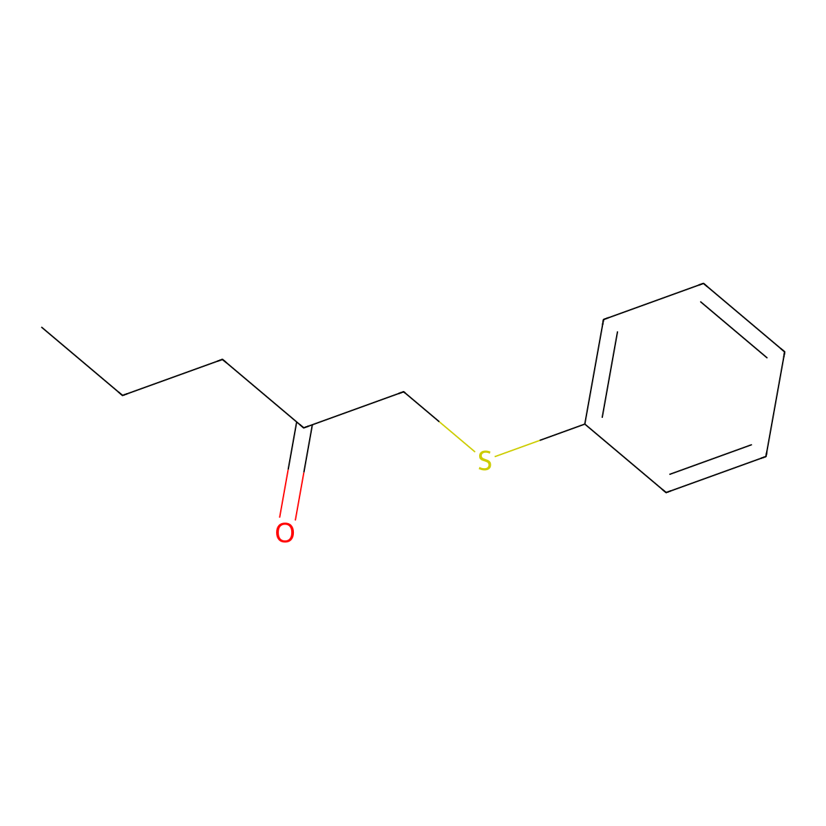 1-(Phenylthio)pentan-2-one molecular structure, CAS 38793-73-6