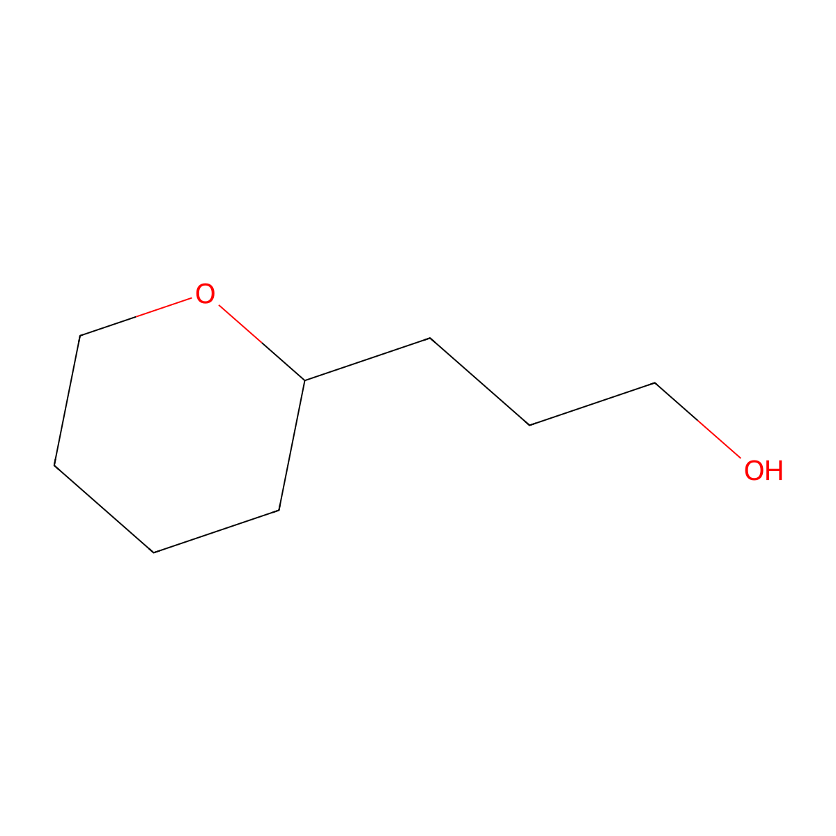 3-(Oxan-2-yl)propan-1-ol molecular structure, CAS 38796-44-0