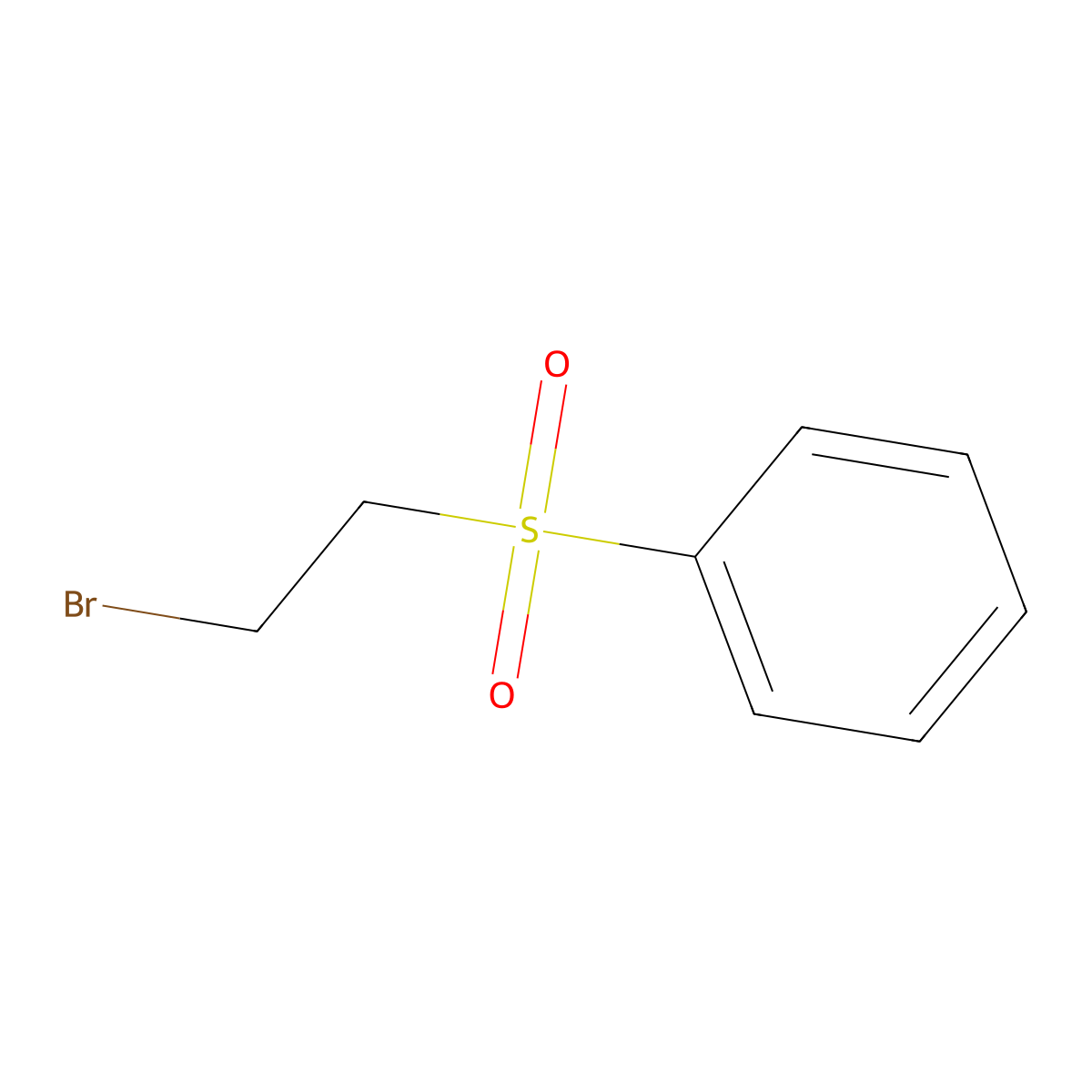 (2-Bromoethanesulfonyl)benzene molecular structure, CAS 38798-68-4