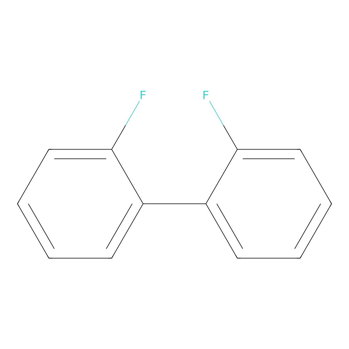 2,2'-Difluoro-1,1'-biphenyl molecular structure, CAS 388-82-9