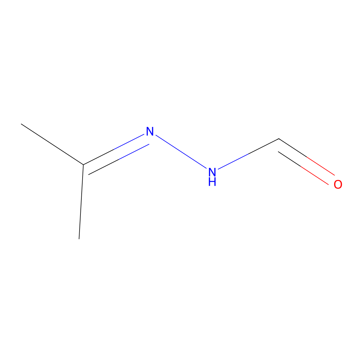 N'-Propan-2-ylideneformohydrazide molecular structure, CAS 3880-50-0