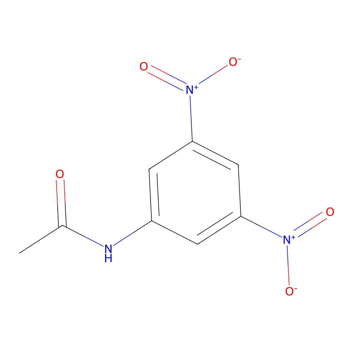 N-(3,5-dinitrophenyl)acetamide molecular structure, CAS 38802-18-5
