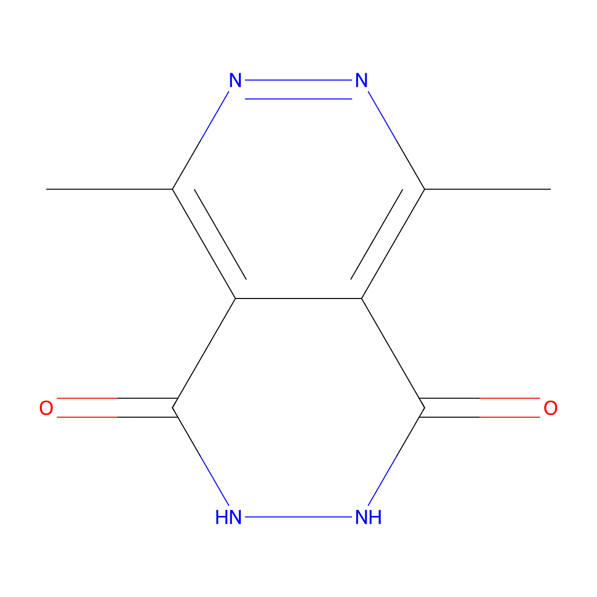 4-hydroxy-5,8-dimethylpyridazino[4,5-d]pyridazin-1(2H)-one molecular structure, CAS 38802-28-7
