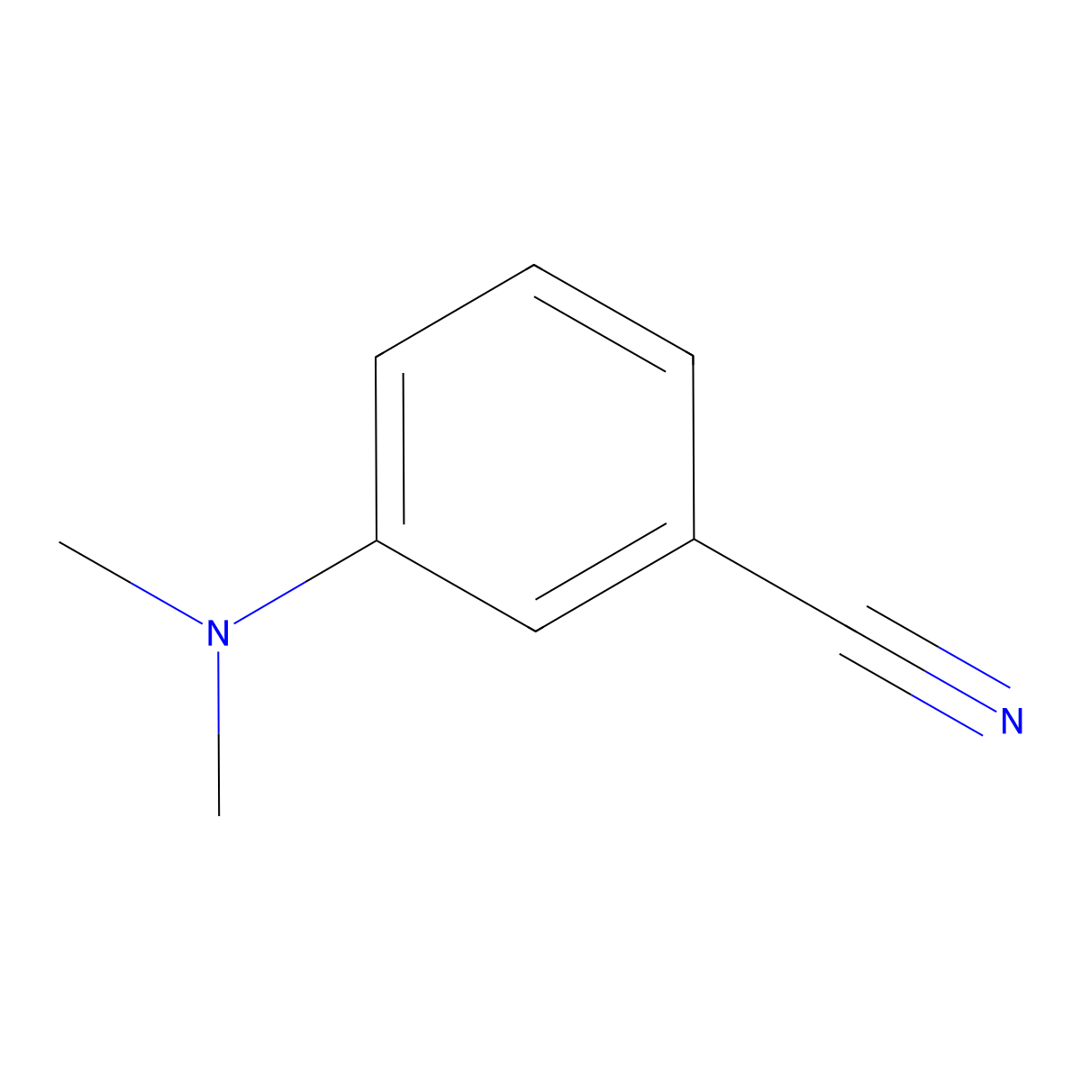 3-(Dimethylamino)benzonitrile molecular structure, CAS 38803-30-4