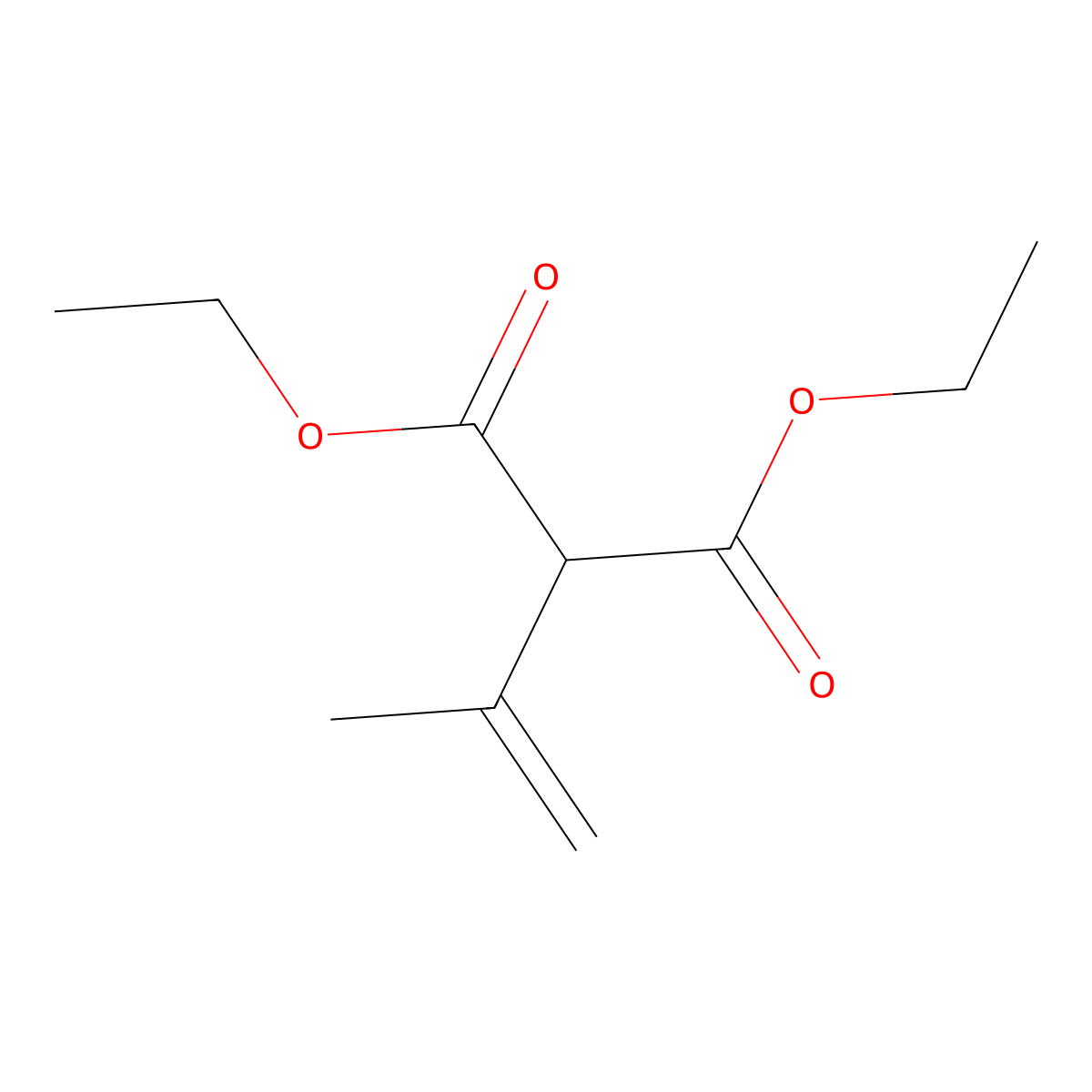 Diethyl prop-1-en-2-ylpropanedioate molecular structure, CAS 38806-12-1