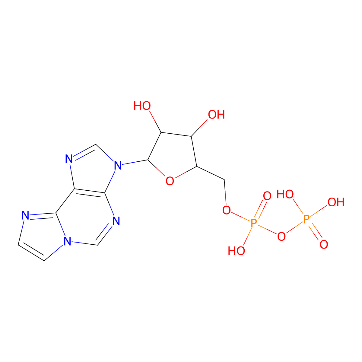 Epsilon-ADP molecular structure, CAS 38806-39-2