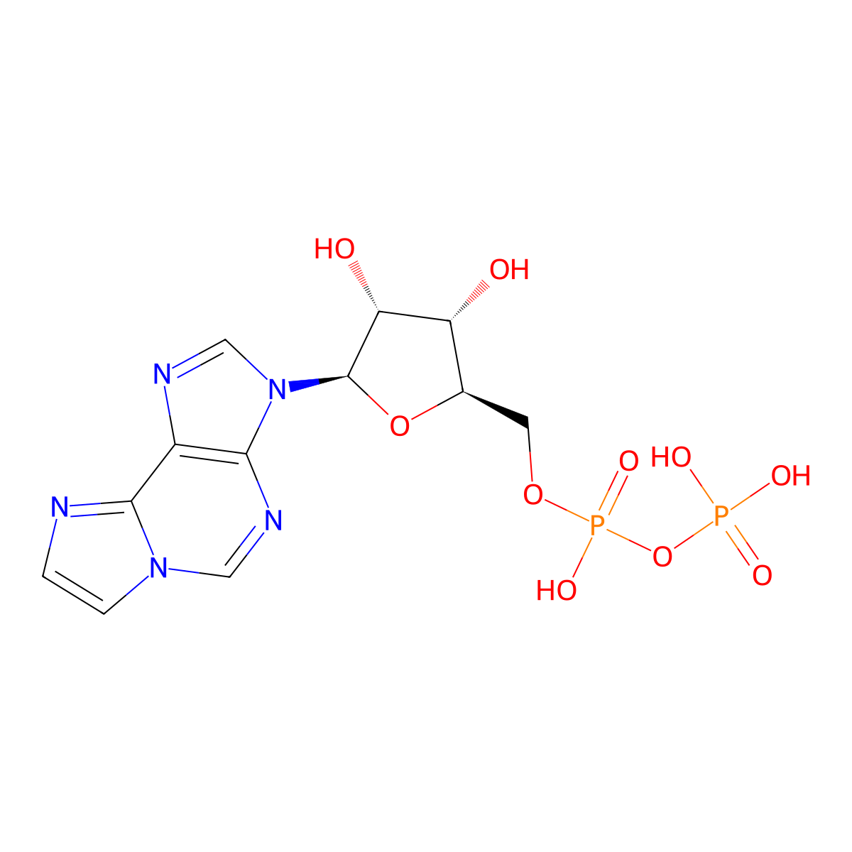 Epsilon-ADP molecular structure, CAS 38806-39-2
