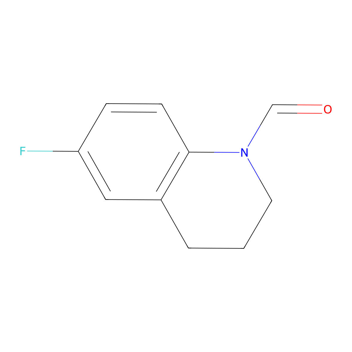 6-fluoro-3,4-dihydroquinoline-1(2H)-carbaldehyde molecular structure, CAS 388078-32-8