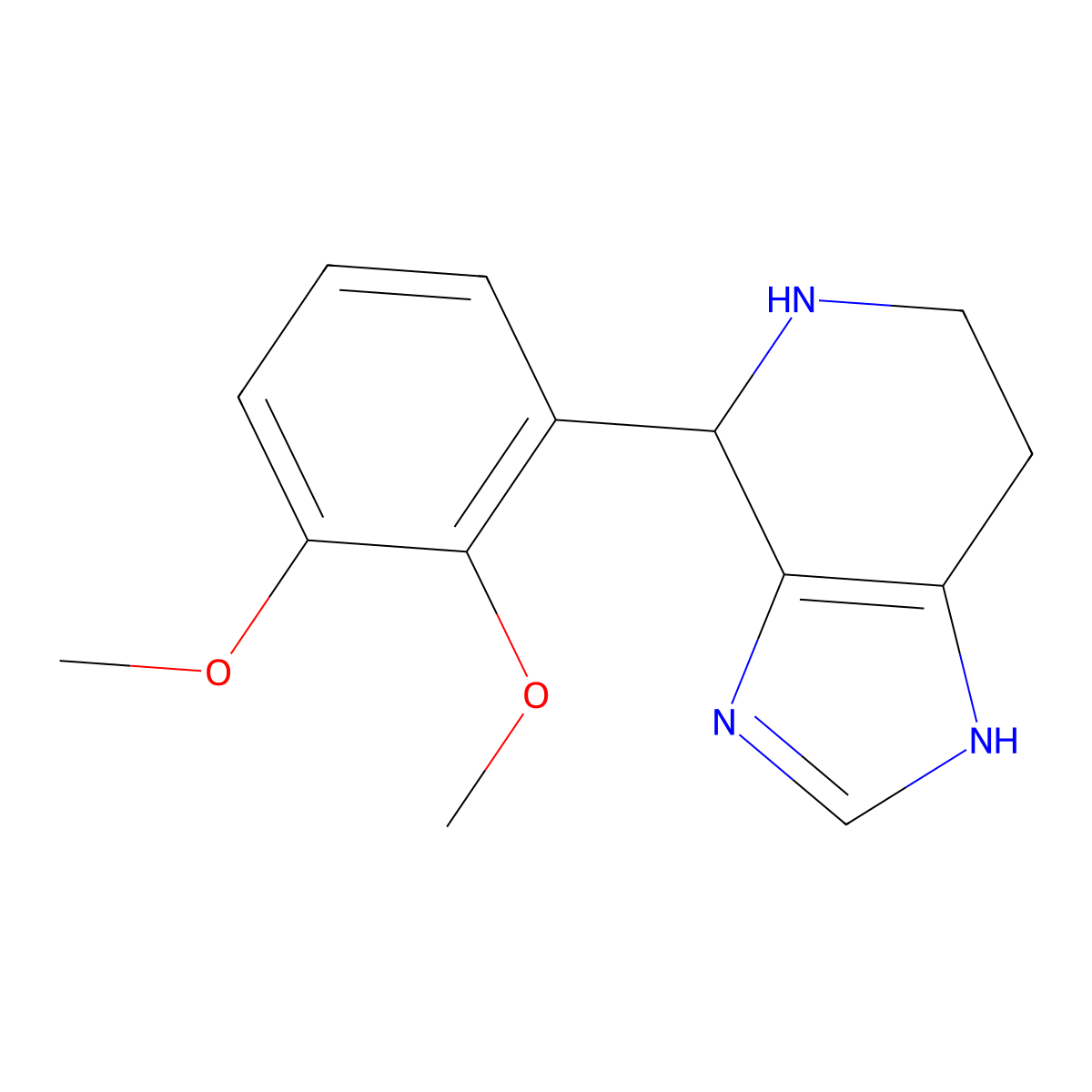 4-(2,3-dimethoxyphenyl)-4,5,6,7-tetrahydro-3H-imidazo[4,5-c]pyridine molecular structure, CAS 388084-32-0