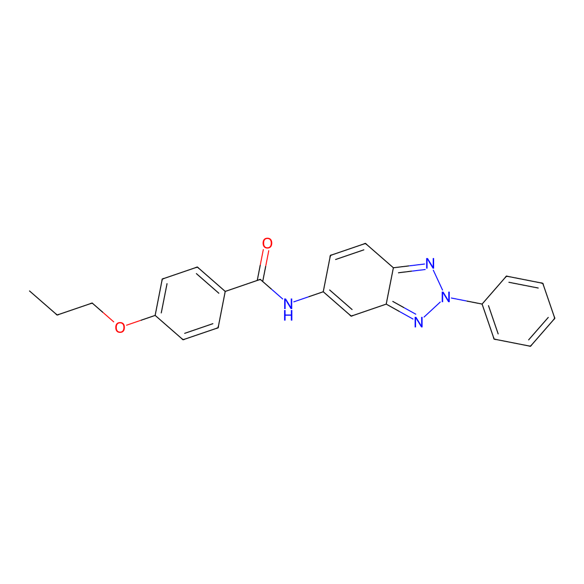 N-(2-phenylbenzotriazol-5-yl)-4-propoxybenzamide molecular structure, CAS 388084-56-8