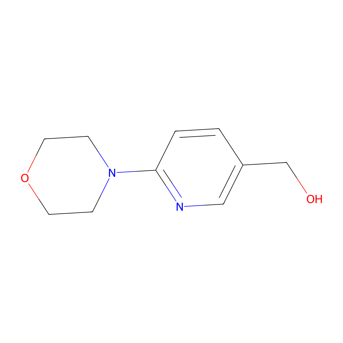 [6-(Morpholin-4-yl)pyridin-3-yl]methanol molecular structure, CAS 388088-73-1