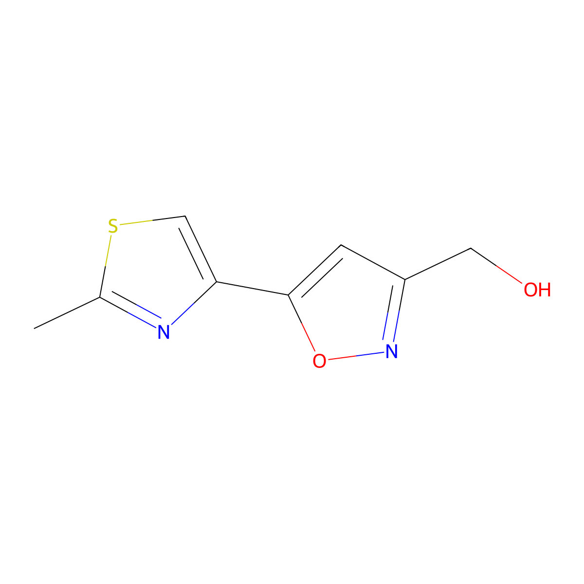 [5-(2-Methyl-1,3-Thiazol-4-Yl)-3-Isoxazolyl]Methanol molecular structure, CAS 388088-79-7