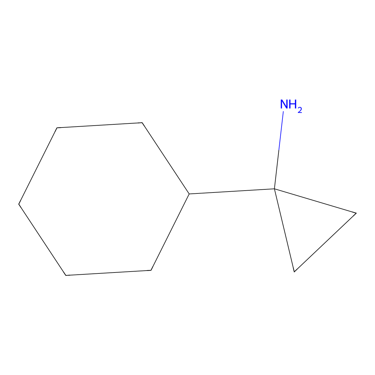 (1-Cyclohexylcyclopropyl)amine molecular structure, CAS 388095-20-3