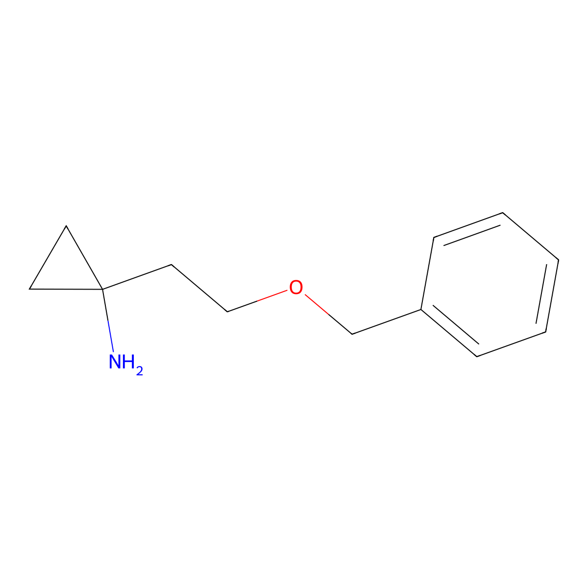 1-[2-(Benzyloxy)ethyl]cyclopropan-1-amine molecular structure, CAS 388095-22-5