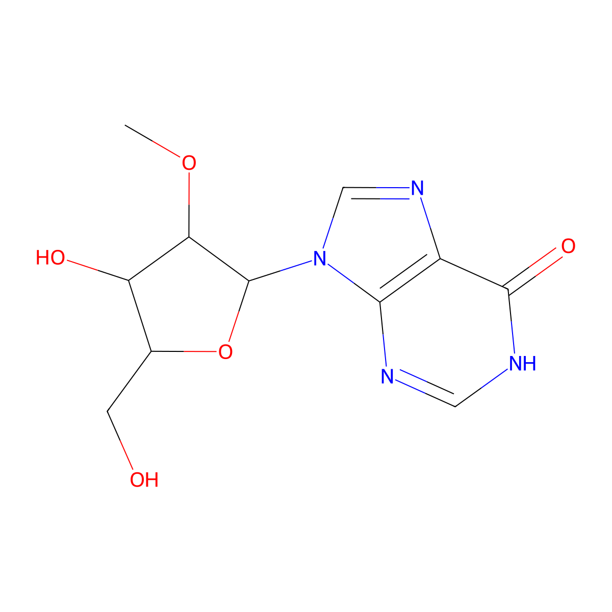 2'-O-methylinosine molecular structure, CAS 3881-21-8