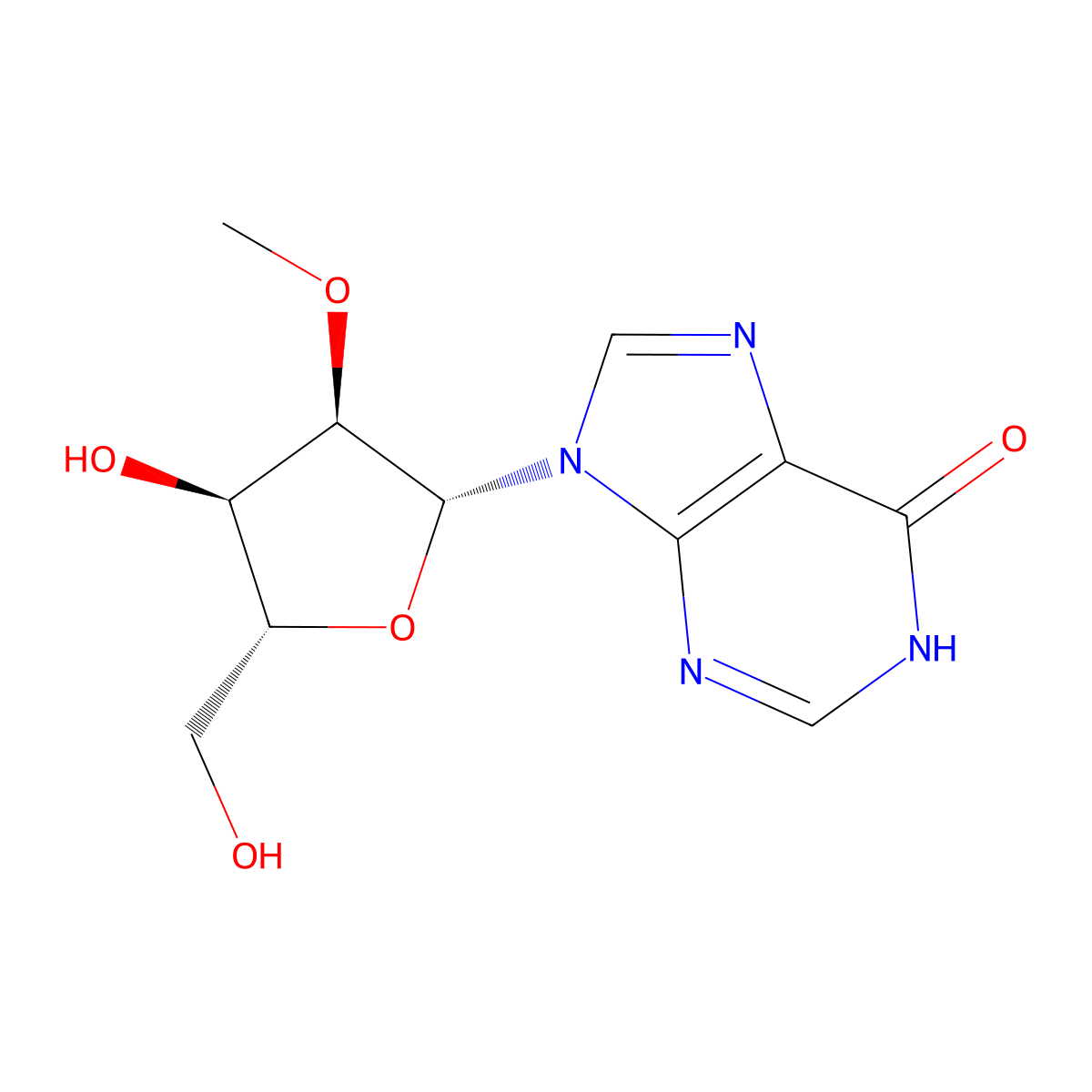 2'-O-methylinosine molecular structure, CAS 3881-21-8