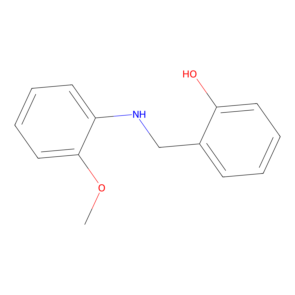 2-{[(2-Methoxyphenyl)amino]methyl}phenol molecular structure, CAS 388110-66-5